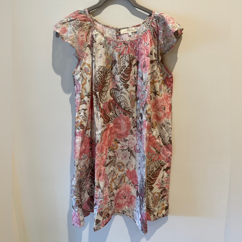 LoveShackFancy Girls Flutter-Sleeve Shift dress size 12